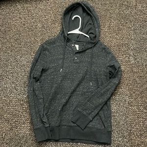 3-button up hoodie